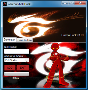 garena hack shell generator